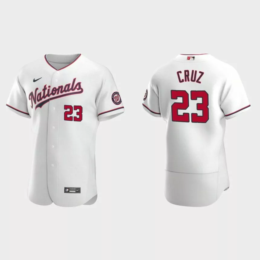 Nelson Cruz Washington Nationals Authentic Alternate Jersey – White