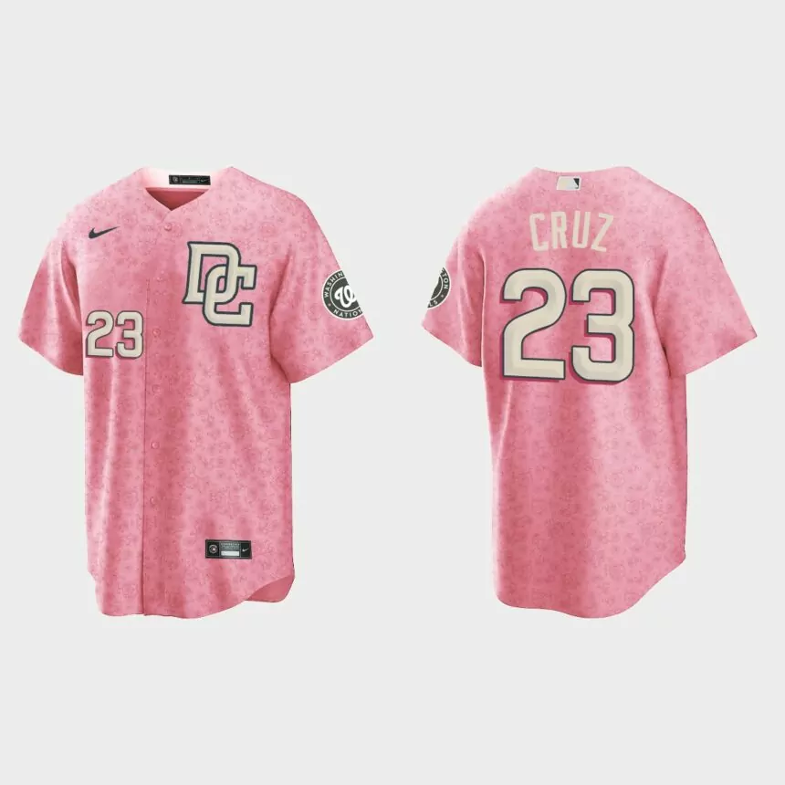 Nelson Cruz Washington Nationals City Connect Special Edition jersey – Pink