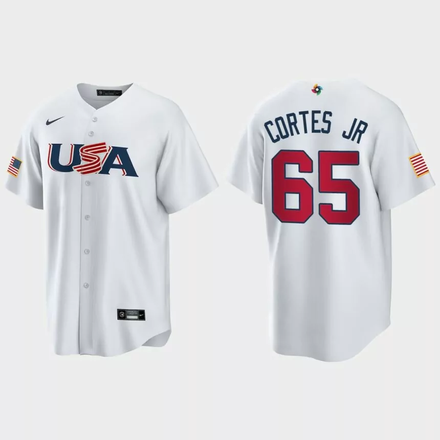 Nestor Cortes Jr. New York Yankees 2023 World Baseball Classic USA Replica Jersey – White