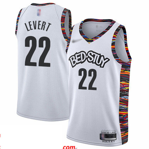 Nets #22 Caris LeVert White Basketball Swingman City Edition 2019 20 Jersey