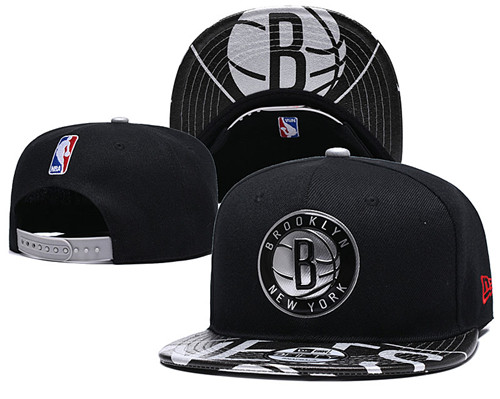Nets Team Logo Black Adjustable Hat YD