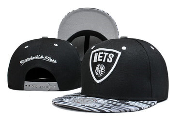 Nets-Team-Logo-Black-Mitchell-&-Ness-Adjustable-Hat-LT