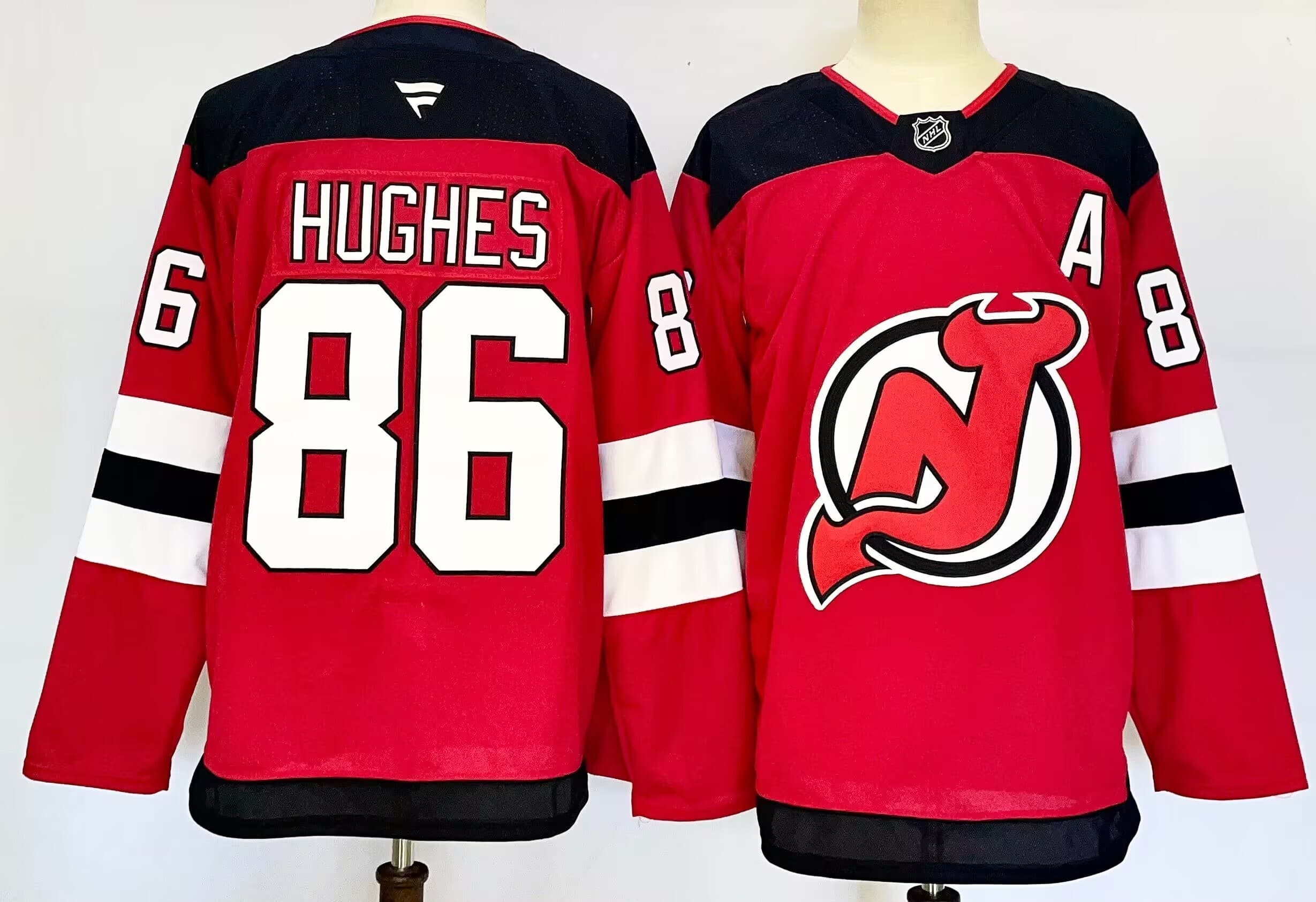 New   Jersey Devils #86 Jack Hughes  Hockey jersey