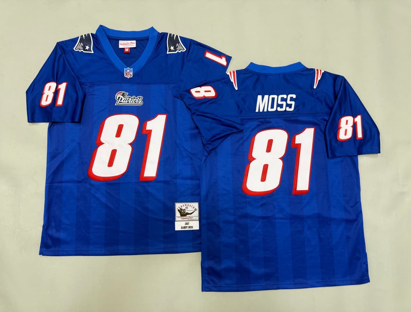 New  England Patriots Randy Moss #81 Football-NFL   Jersey