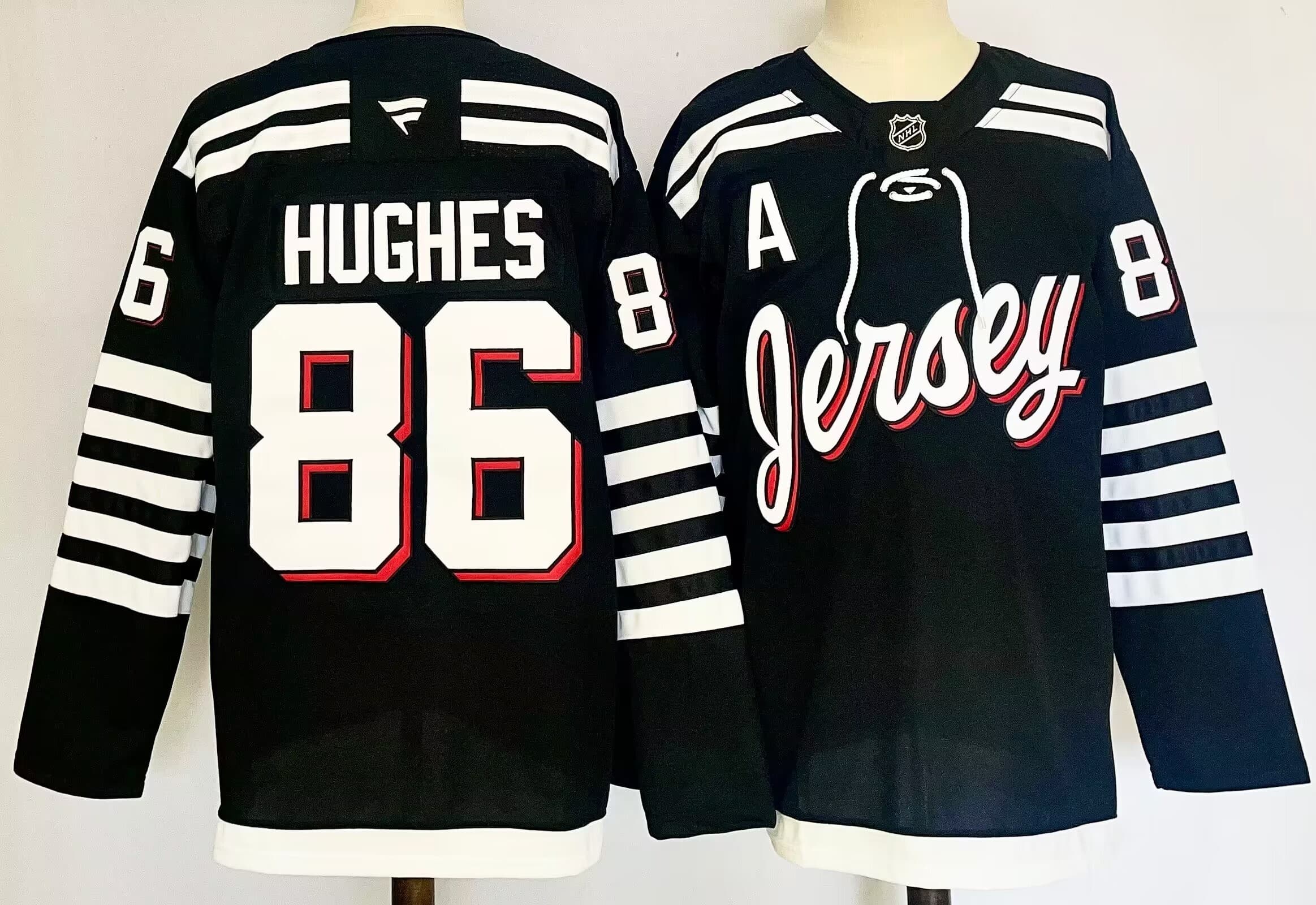New  Jersey Devils #86  Jack Hughes   Hockey jersey