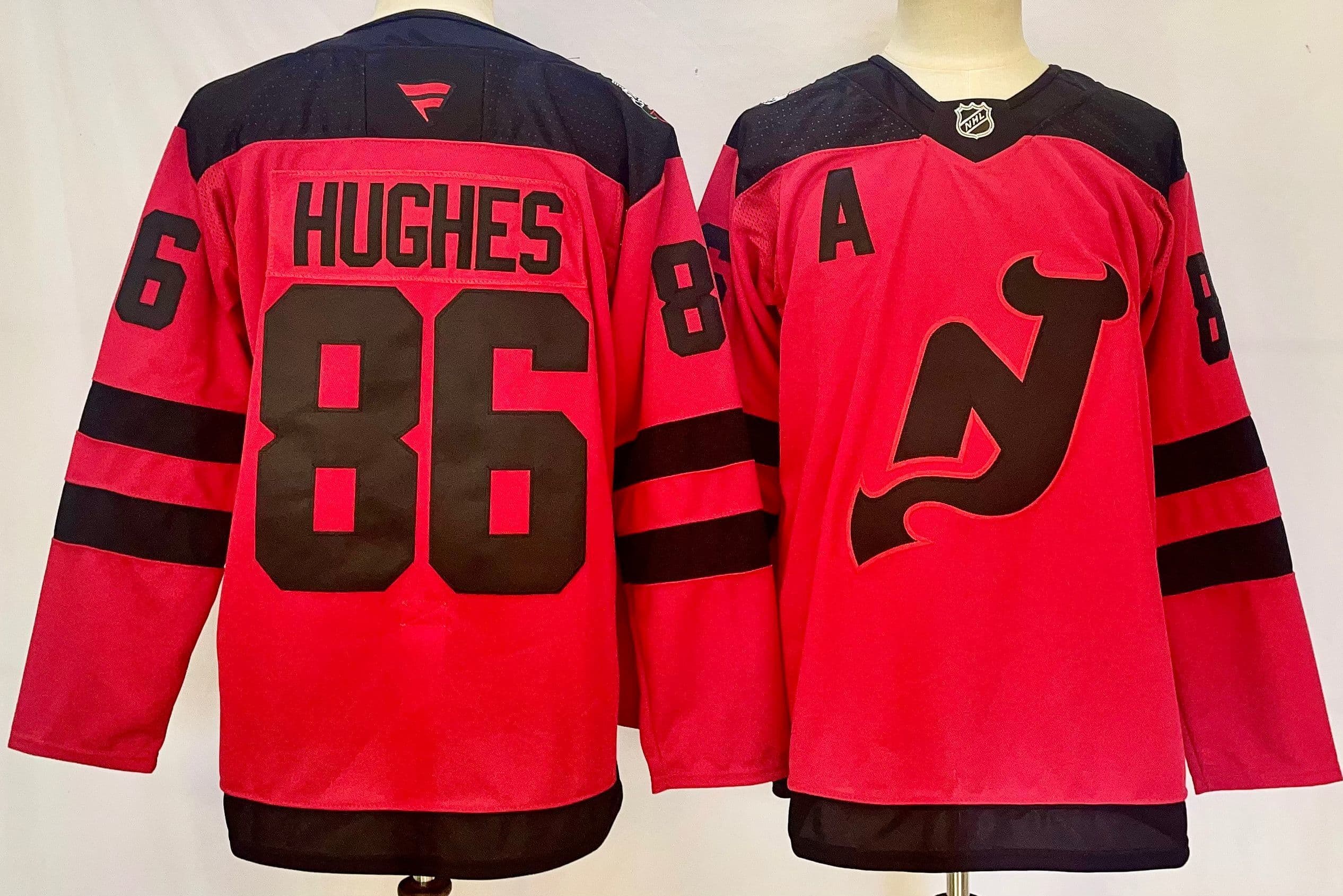 New  Jersey Devils #86 Jack Hughes  Hockey jersey