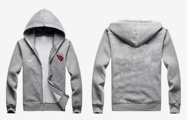New Arizona Cardinals Authentic Logo Hoodie Grey