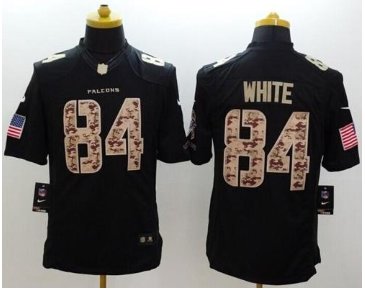 New Atlanta Falcons #84 Roddy White Black NFL Limited Salute to Service jersey