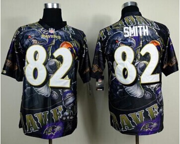 New Baltimore Ravens #82 Torrey Smith Team Color NFL Elite Fanatical Version Jersey