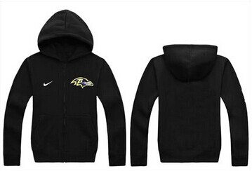 New Baltimore Ravens Authentic Logo Hoodie Black