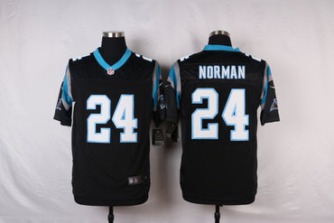 New Carolina Panthers #24 Josh Norman Black Color Men's Stitched NFL Elite Jersey