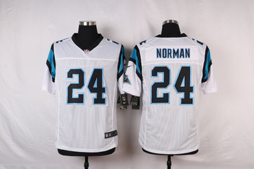 New Carolina Panthers #24 Josh Norman White Men's Stitched NFL Elite Jersey