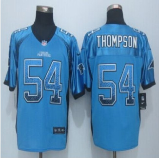 New Carolina Panthers #54 Shaq Thompson Blue Alternate Men's Stitched NFL Elite Drift Fashion jersey