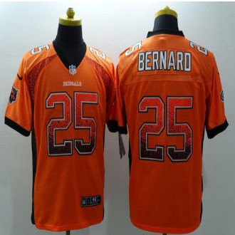 New Cincinnati Bengals #25 Giovani Bernard Orange Alternate Men's Stitched NFL Elite Drift Fashion Jersey