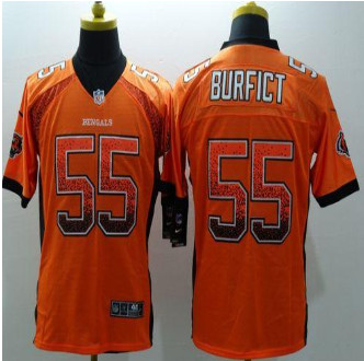 New Cincinnati Bengals #55 Vontaze Burfict Orange Alternate Men's Stitched NFL Elite Drift fashion jersey