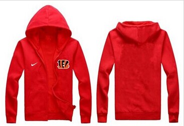 New Cincinnati Bengals Authentic Logo Hoodie Red