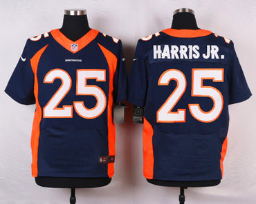 New Denver Broncos  Men's Stitched #25 Chris Harris Jr Blue NFL New Elite Jersey