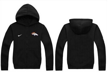 New Denver Broncos Authentic Logo Hoodie Black