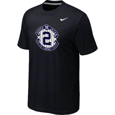 New Derek Jeter New York Yankees Official Final Season Commemorative Logo T-Shirt Black