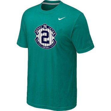 New Derek Jeter New York Yankees Official Final Season Commemorative Logo T-Shirt Green