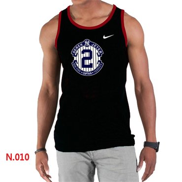New Derek Jeter New York Yankees Official Final Season Commemorative Logo men Tank Top Black