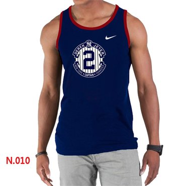 New Derek Jeter New York Yankees Official Final Season Commemorative Logo men Tank Top D.Blue