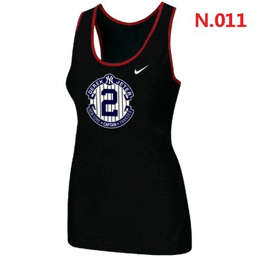 New Derek Jeter New York Yankees Official Final Season Commemorative Logo stretch Tank Top Black