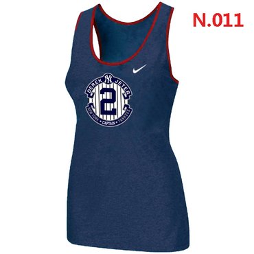 New Derek Jeter New York Yankees Official Final Season Commemorative Logo stretch Tank Top Blue