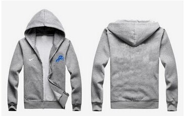 New Detroit Lions Authentic Logo Hoodie Grey