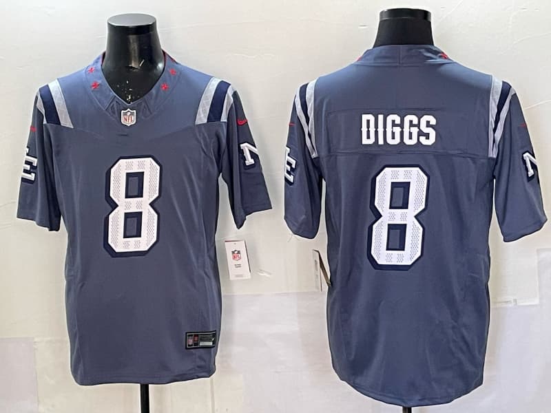 New England Patriots   F.U.S.E. Limited Rivalry Series Jersey - All Stitched Stefon Diggs - 8