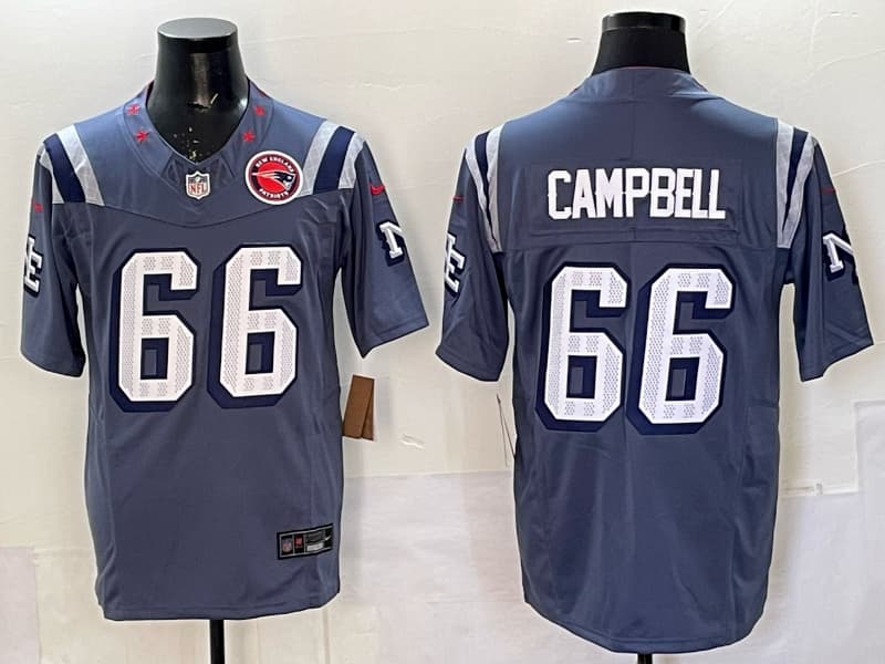 New England Patriots   F.U.S.E. Limited Rivalry Series Jersey - All Stitched Will Campbell - 66