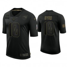 New England Patriots #10 Damiere Byrd Black 2020 Salute to Service Limited Jersey