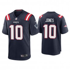 New England Patriots #10 Mac Jones Navy 2021 NFL Draft Game Jersey