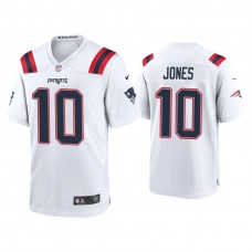 New England Patriots #10 Mac Jones White 2021 NFL Draft Game Jersey