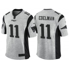 New England Patriots #11 Julian Edelman 2016 Gridiron Gray II Limited Jersey
