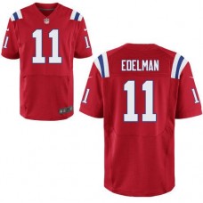 New England Patriots #11 Julian Edelman Red Elite Jersey