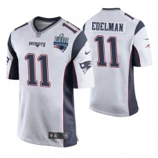 New England Patriots #11 Julian Edelman White Super Bowl LIII Champions Jersey
