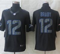 New England Patriots #12 Tom Brady Impact Limited Black Jerseys
