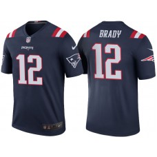 New England Patriots #12 Tom Brady Navy Color Rush Legend Jersey