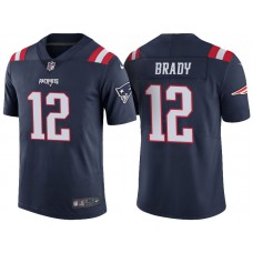 New England Patriots #12 Tom Brady Navy Color Rush Limited Jersey