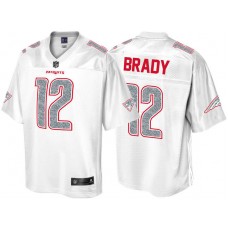New England Patriots #12 Tom Brady Pro Line White Out Fashion Jersey