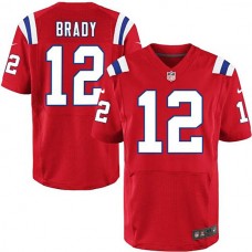 New England Patriots #12 Tom Brady Red Elite Jersey