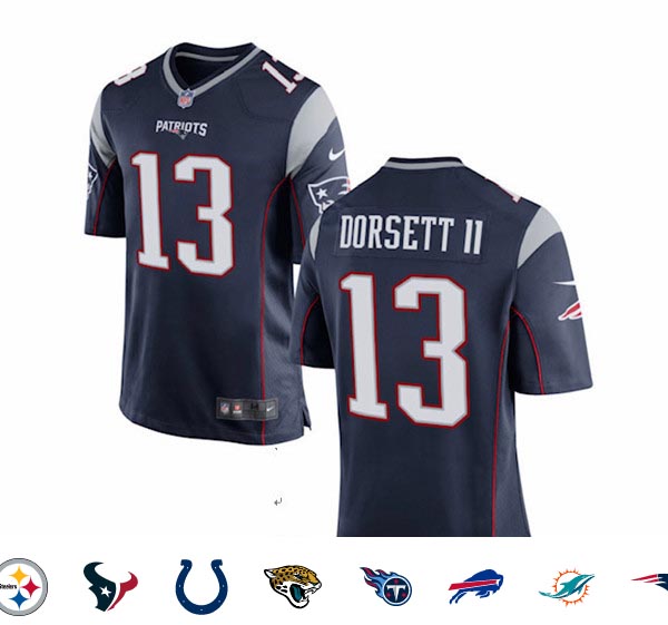 New England Patriots #13 Phillip Dorsett II Blue Vapor Limited Jersey
