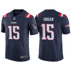 New England Patriots #15 Chris Hogan Navy Vapor Untouchable Color Rush Limited Jersey