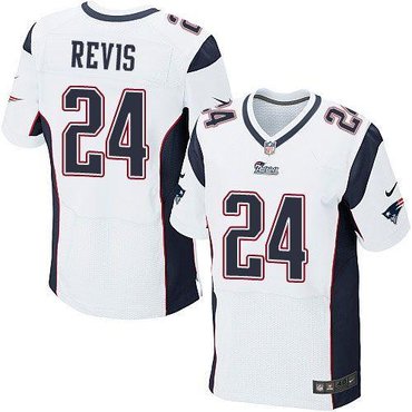 New England Patriots #24 Darrelle Revis White Team Color NFL Elite Jersey