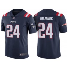 New England Patriots #24 Stephon Gilmore Navy Vapor Untouchable Color Rush Limited Jersey