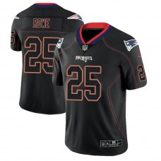 New England Patriots #25 Eric Rowe 2018 Lights Out Color Rush Limited Black Jersey