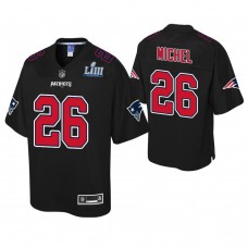New England Patriots #26 Sony Michel Black Super Bowl LIII Champions Fashion Jersey
