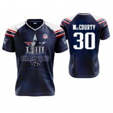 New England Patriots #30 Jason McCourty Navy Super Bowl LIII Champions Commemorative Jersey