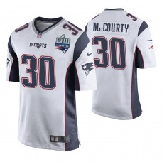 New England Patriots #30 Jason McCourty White Super Bowl LIII Champions Jersey